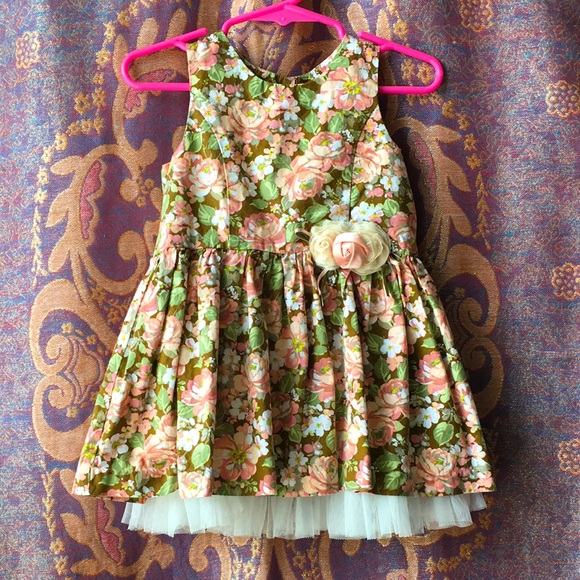 Laura Ashley Other - Laura Ashley Peach/Coral Dress 24 M